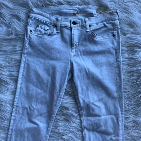 NWOT Rag & Bone Tomboy Skinny Stretch Jeans White Casual Denim Women’s 32 - Picture 4 of 11